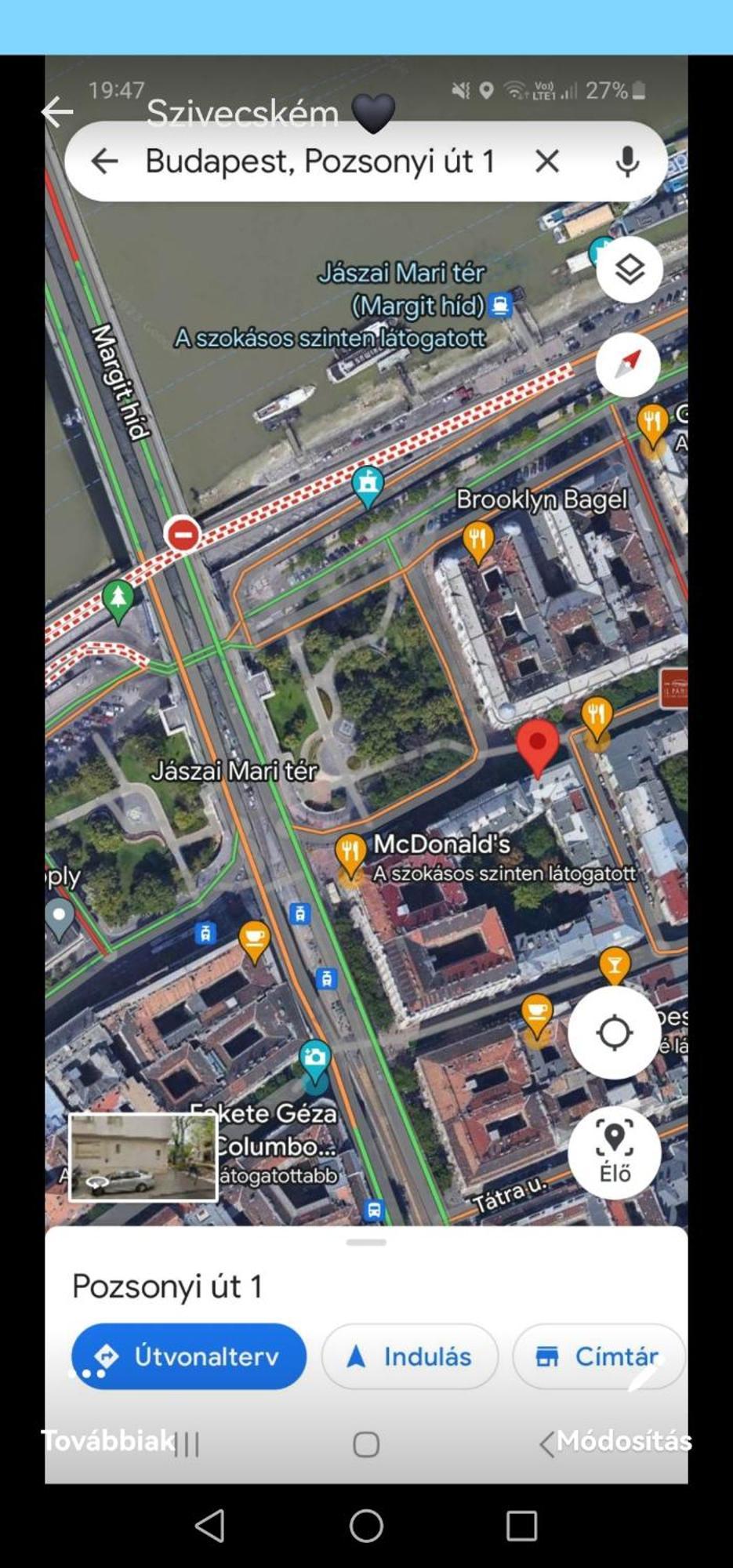 Pozsonyifirst Privat Margit Bridge Kwatera prywatna Budapeszt